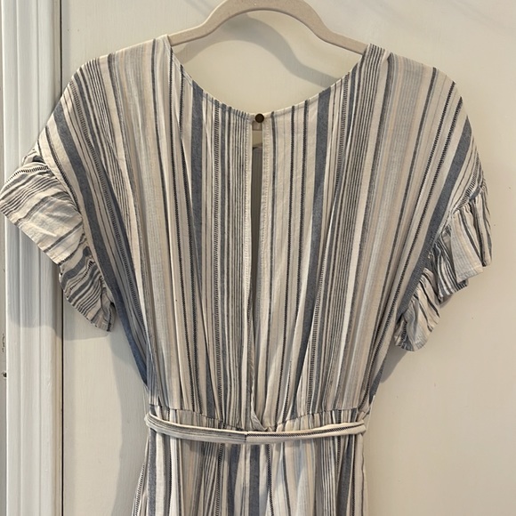 June & Hudson Mixed Stripe Open Back Jumpsuit - Picture 6 of 9